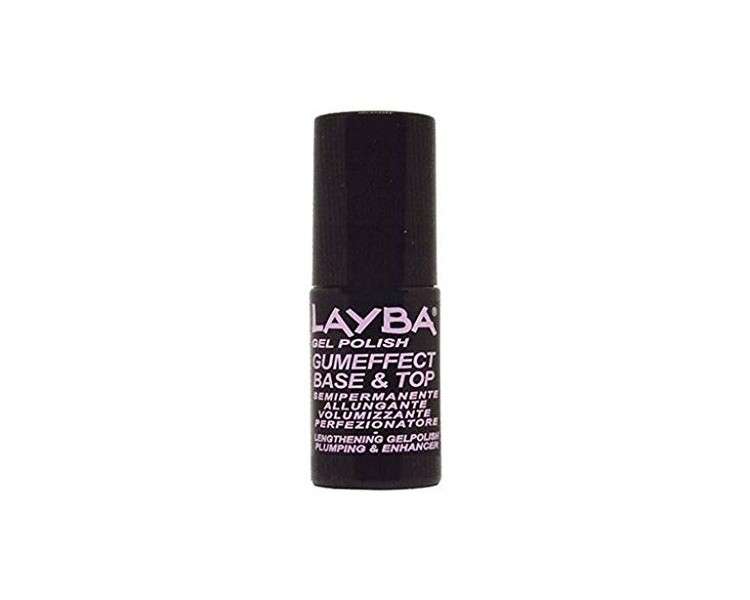 Layla Layba Nail Polish with Rubber Effect Base and Top Coat