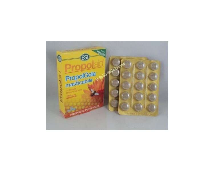 ESI Propolaid Propolgola Mint Flavored Propolis Throat Lozenges 30 Tablets