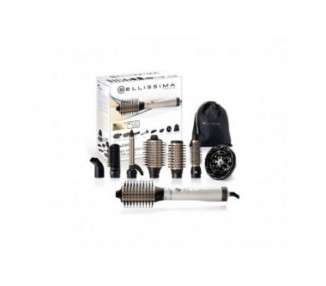 Bellissima Air Wonder Hot Air Brush with Ion Technology and Ceramic-Keratin Coated Brushes - 8 Accessories, 1000W (Traditional Technology)