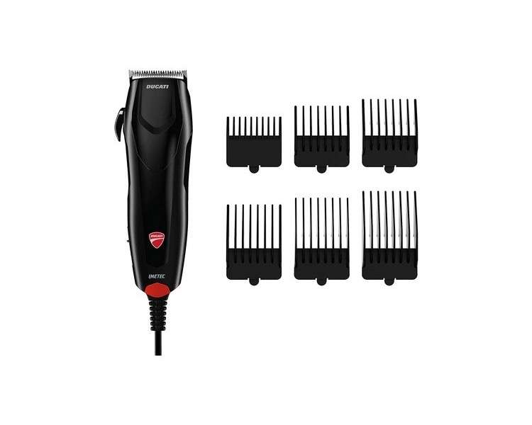 Ducati by Imetec HC 729 U-Turn Hair Clipper with XL Stainless Steel Blade and 35 Cutting Lengths - Cleaning Set Included