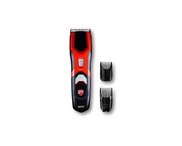 Ducati By Imetec HC 909 S-Curve Hair Clipper with Titanium Coated Blades 13 Cutting Lengths 1mm to 25mm Fast Charging Cordless