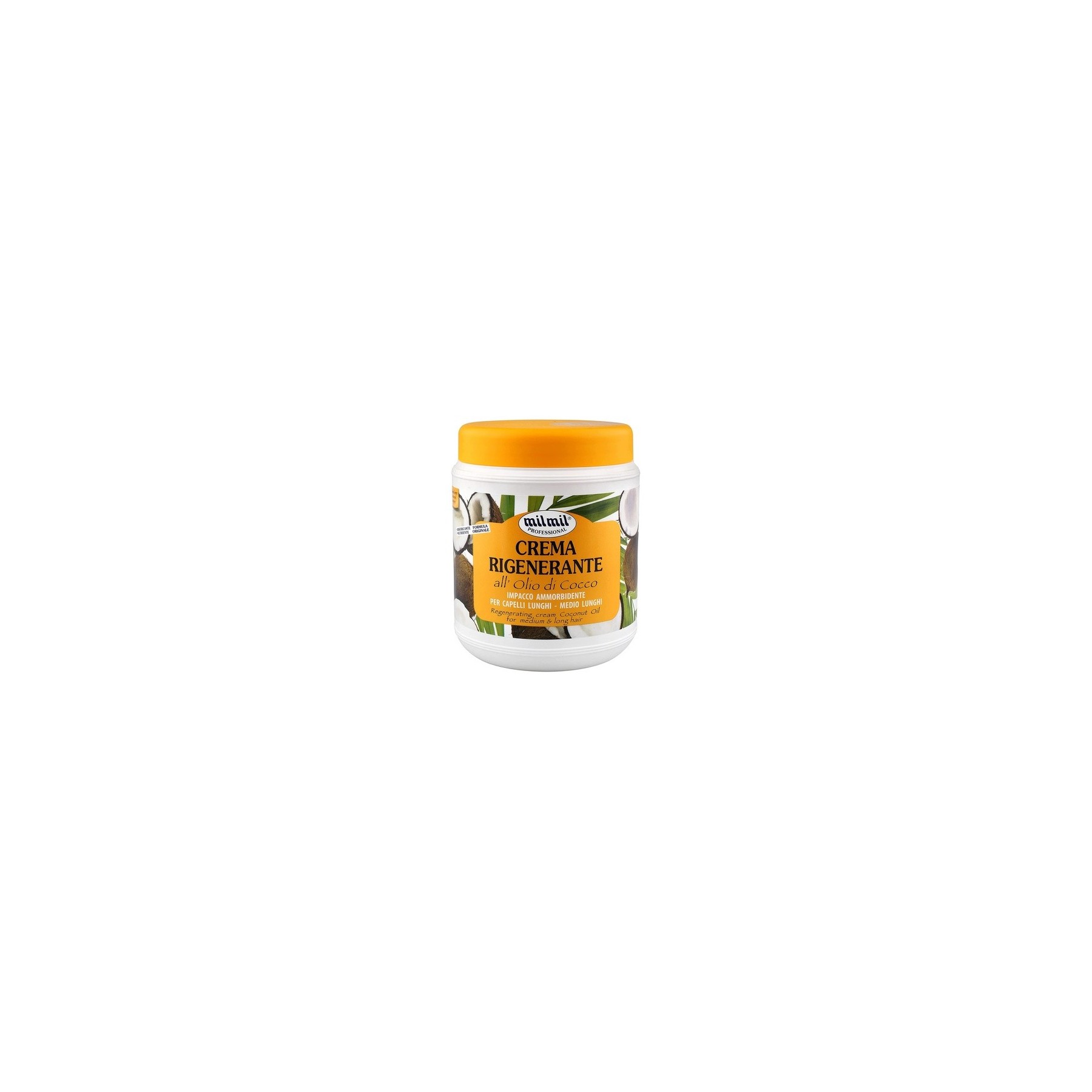 milmil Coconut Oil Hair Mask Crema Rigenerante Cocco 1000ml