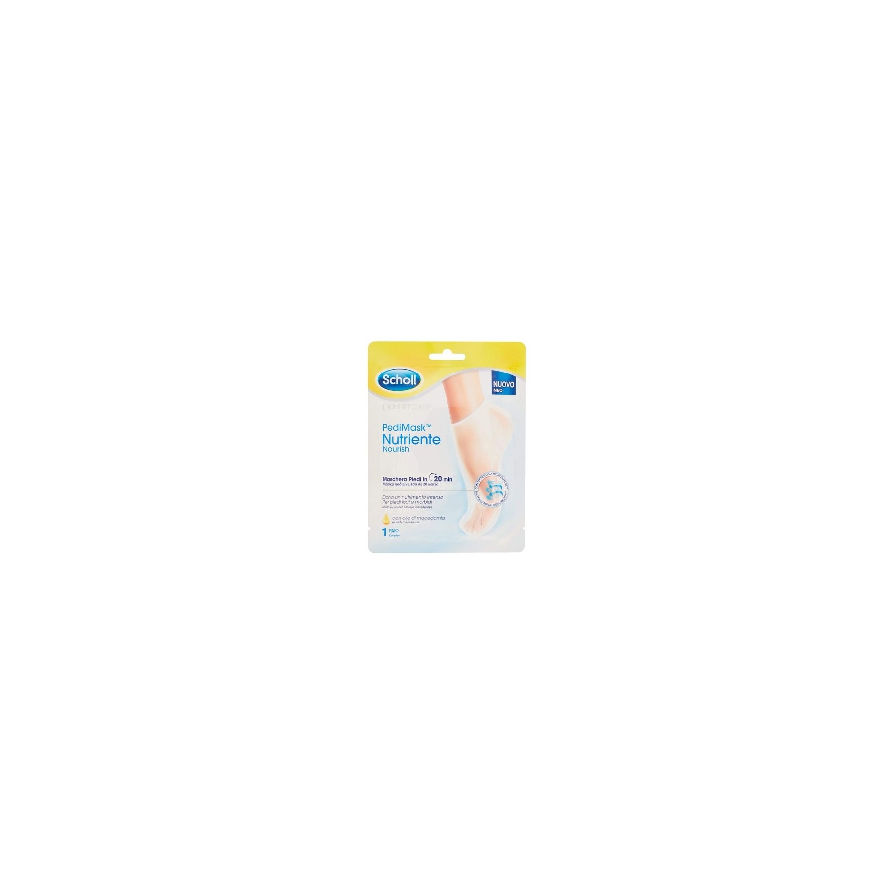 Scholl PediMask Nourishing  Foot Mask With Macadamia Oil 1 Pair