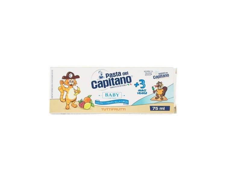 Pasta del Capitano Baby/Junior +3 Years Tuttifrutti Toothpaste 75ml