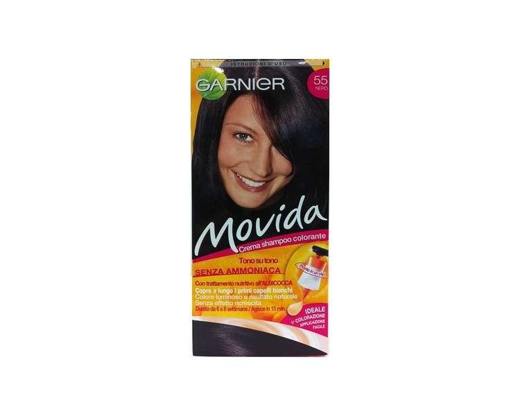 MOVIDA Creme Shampoo Color Ammonia-Free Black 55