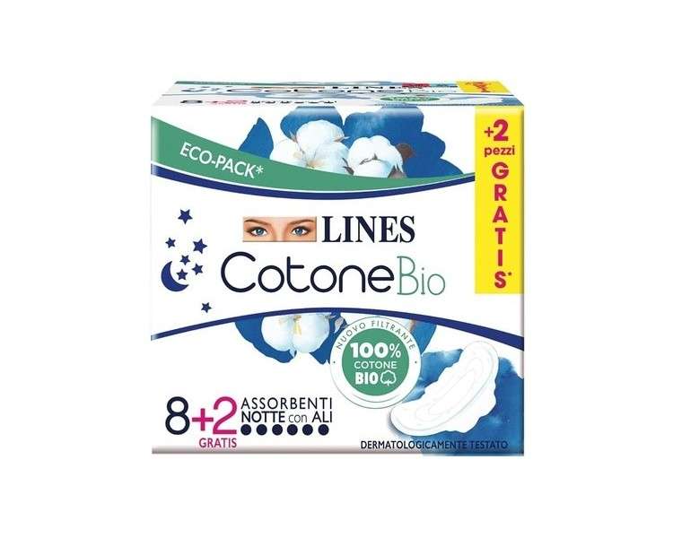 Cotone Cotton Night Pads x8+2