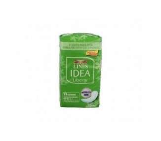 Lines Idea Liberty Anatomical Day Pads 13 Pieces - Neutralizes Odors