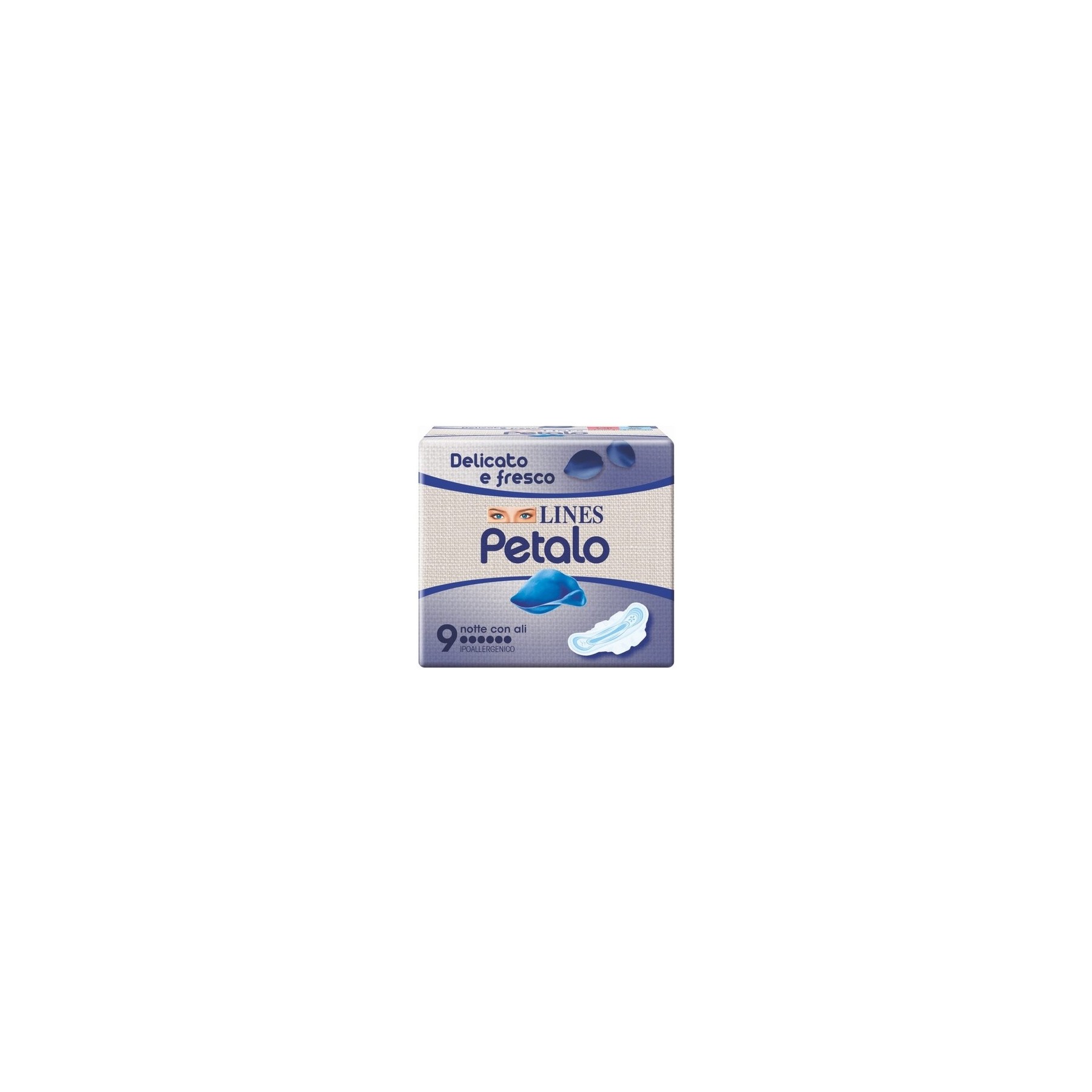 Petalo Nighttime Sanitary Pads with Wings 9 Pack