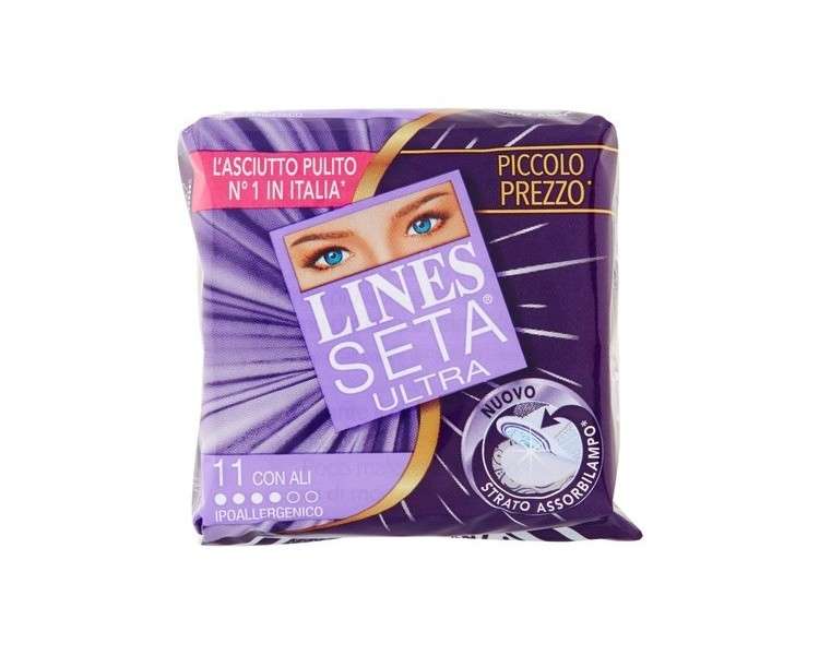 Lines Seta Ultra Long Normal Winged Sanitary Pads 11 Pack - Set of 12 also available