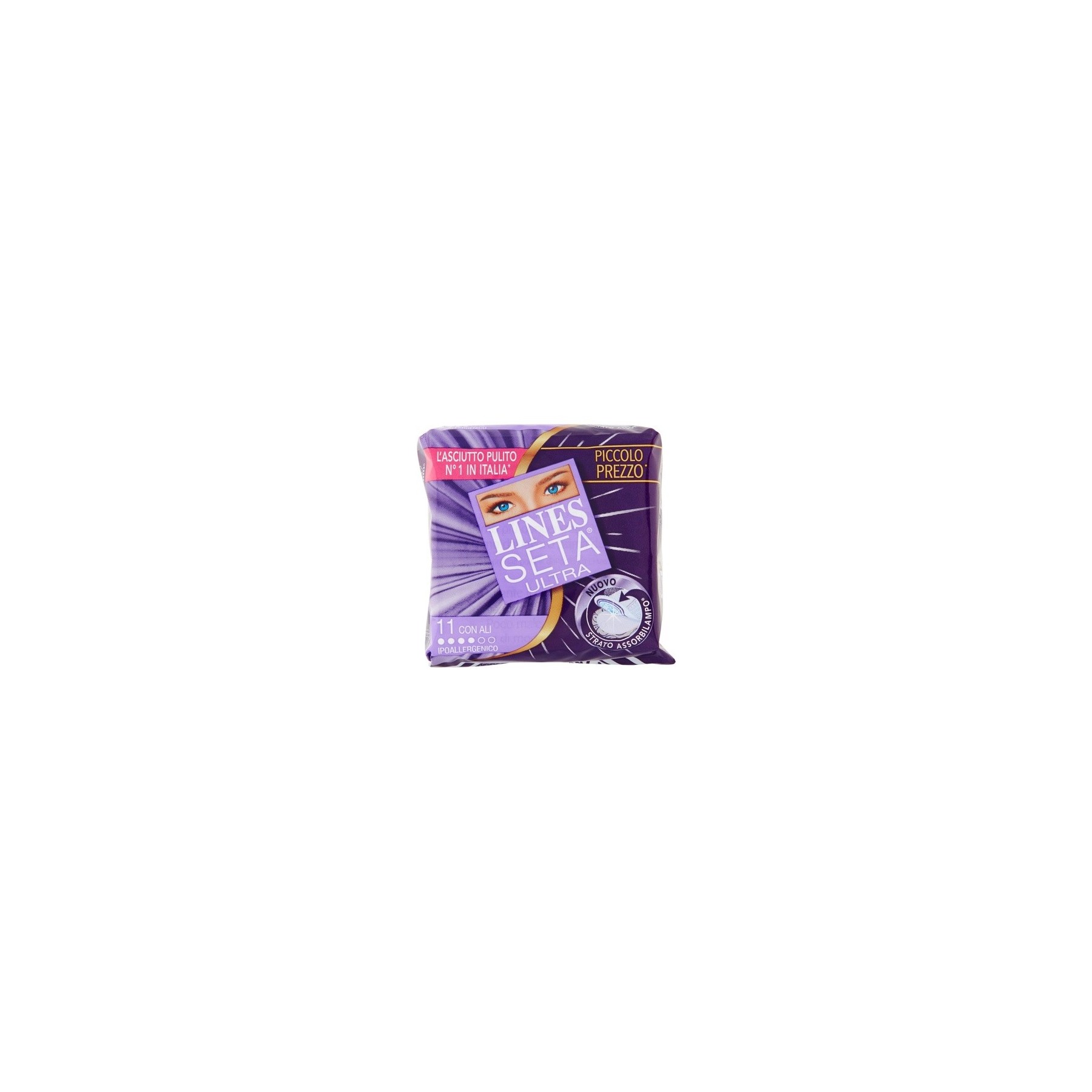 Lines Seta Ultra Long Normal Winged Sanitary Pads 11 Pack - Set of 12 also available
