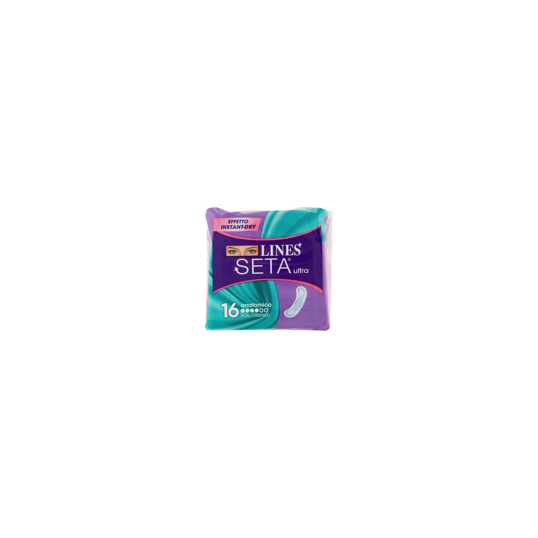Lines Ultra Soft Silk Sanitary Napkins 16 Pack - 20g