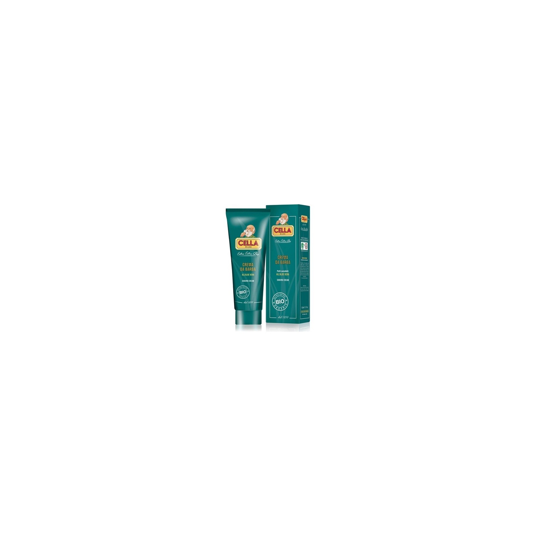 CELLA Bio Aloe Vera Shaving Cream 150g