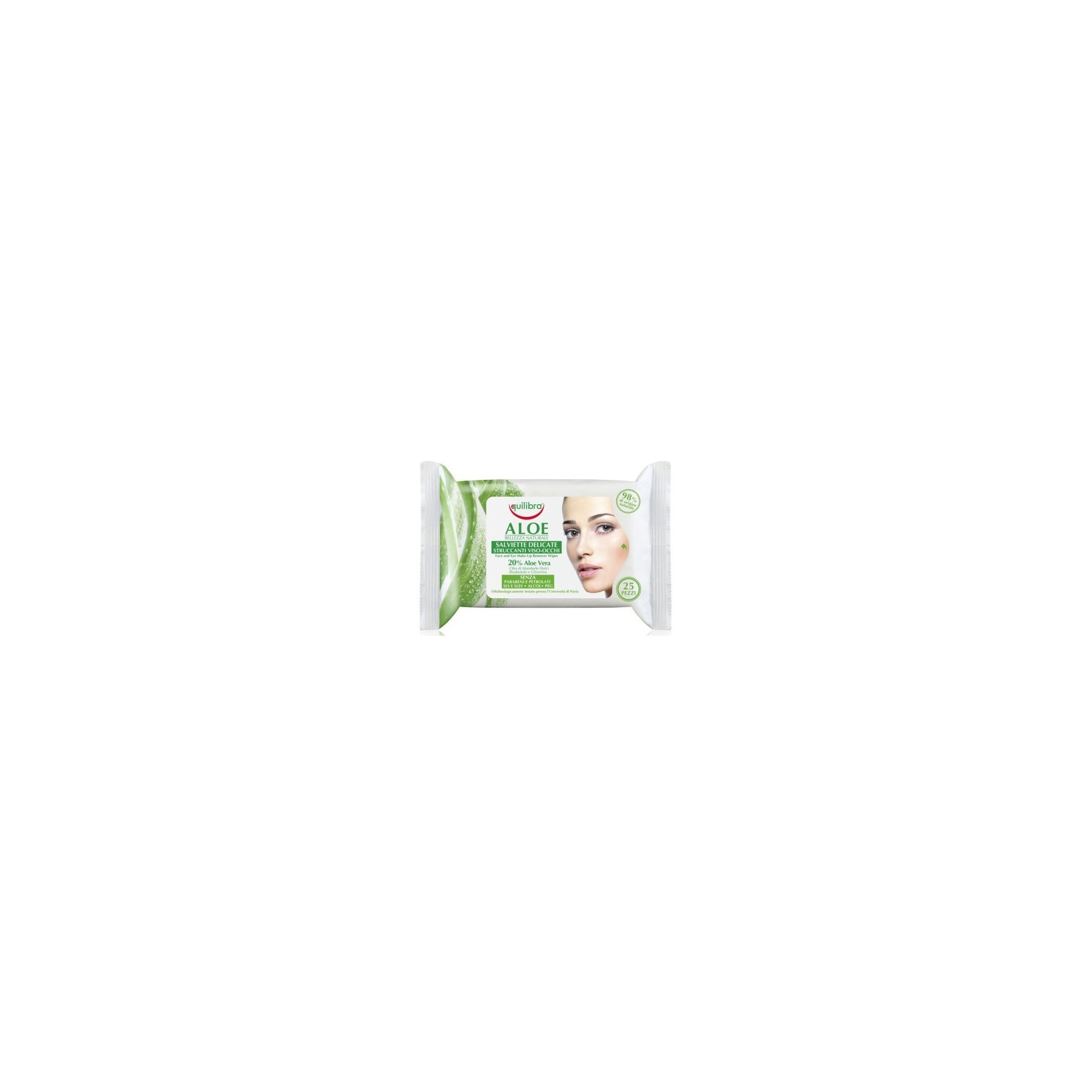 Equilibra Aloe Makeup Remover Wipes 25 Pieces