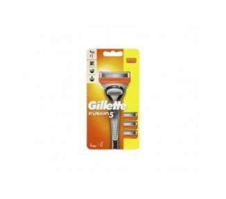 Gillette Fusion5 Men's Razor with 3 Blades and 5 Anti-Friction Blades for a Nearly Imperceptible Shave