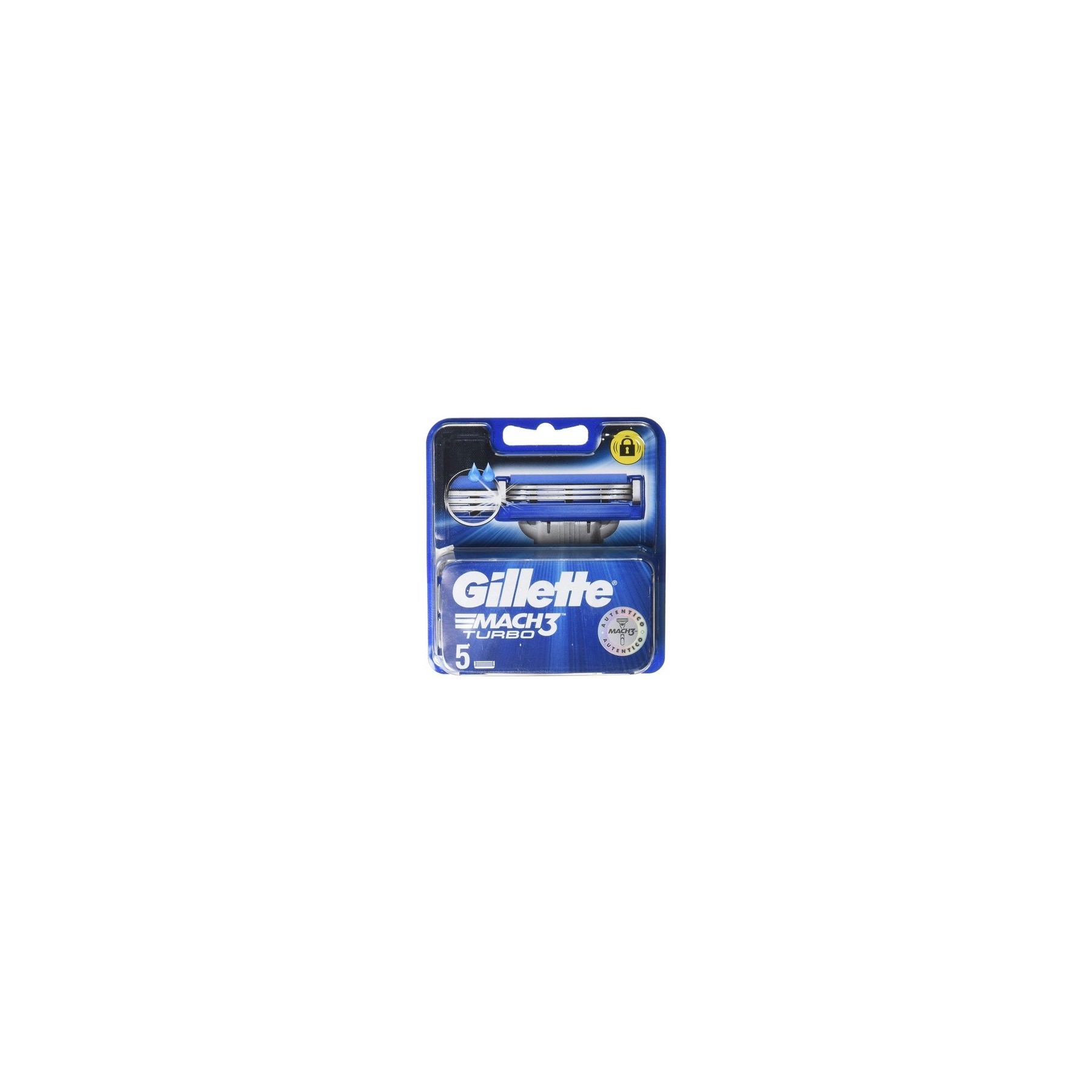 Gillette Mach3 Turbo Men's 5 Replacement Razor Blades