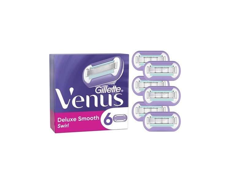Gillette Venus Extra Smooth Swirl Women's Razor Blades with Moisture Strips for Skin Protection