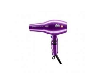 Solis Swiss Perfection 440 Hair Dryer 2300W with 3 Temperatures and 2 Speeds - Violet