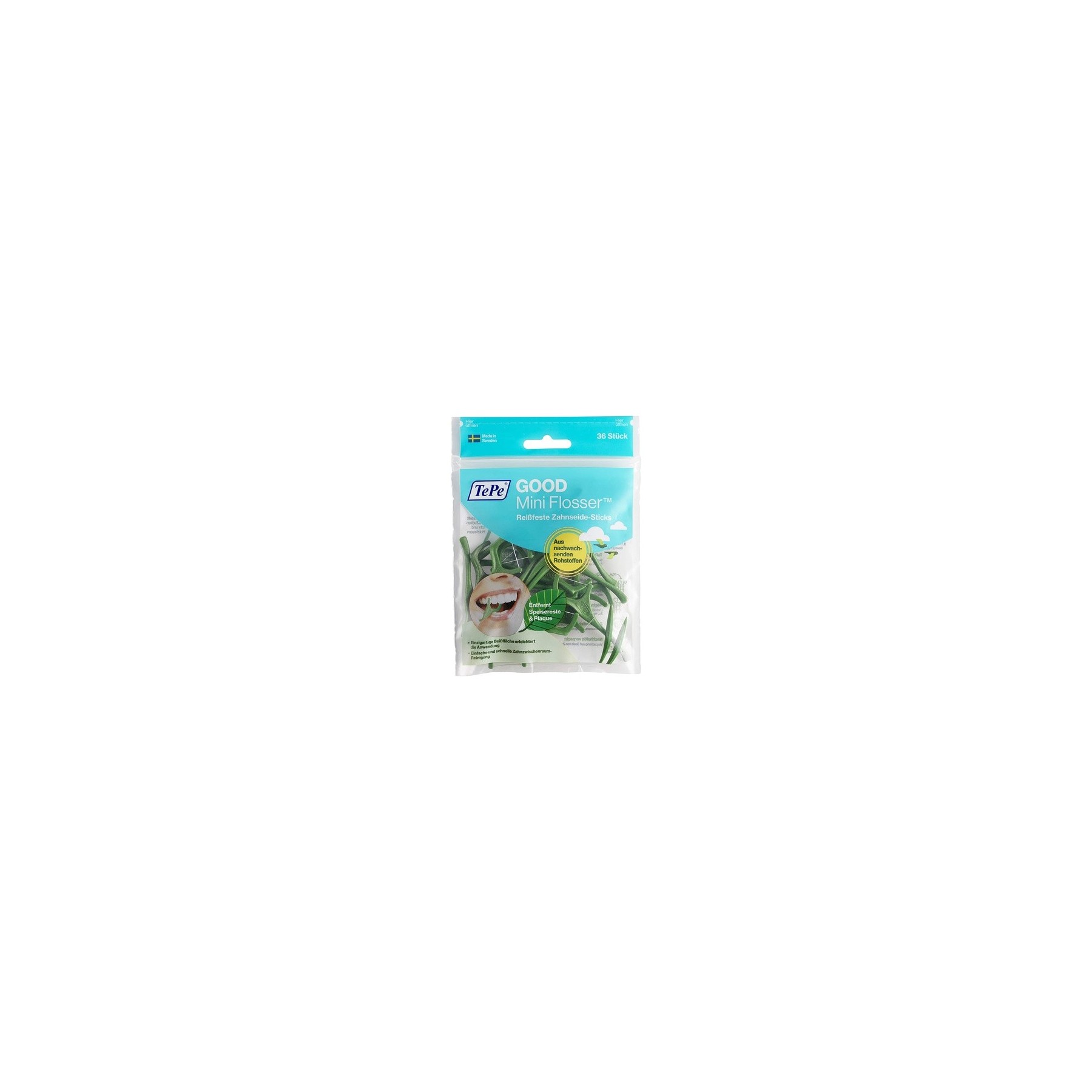 TEPE GOOD Mini Flosser Green 36 Pieces - Pack of 36