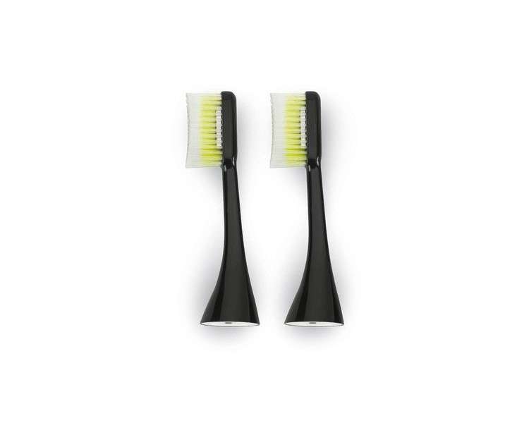 ToothWave Black Extra Soft/Large Replacement Brush Heads - Pack of 2
