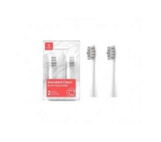 Oclean Standard Clean Toothbrush Head Replacements FDA Approved - Pack of 2 White