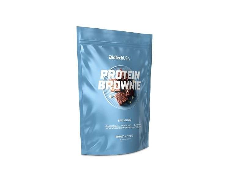 BioTechUSA Protein Brownie Base Powder with Collagen, Whey Proteins and Sweetener 600g Chocolate