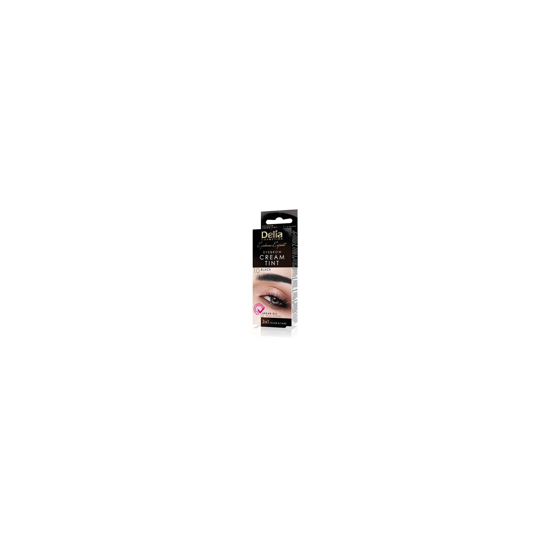 Delia Cosmetics Black Eyebrow Dye Creamy Consistency Long Lasting Effect up to 15 Days - Färbeset Set 15ml