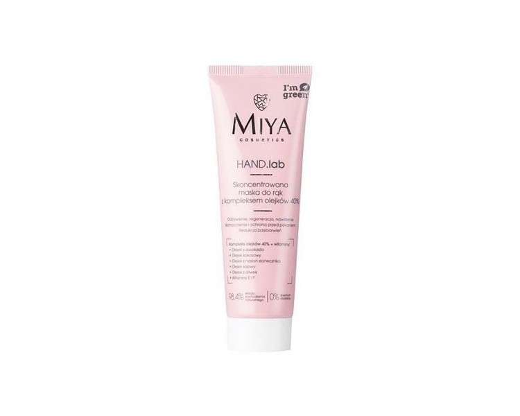 MIYA Cosmetics HAND.lab Concentrated Hand and Nail Mask with 40% Oils 50ml