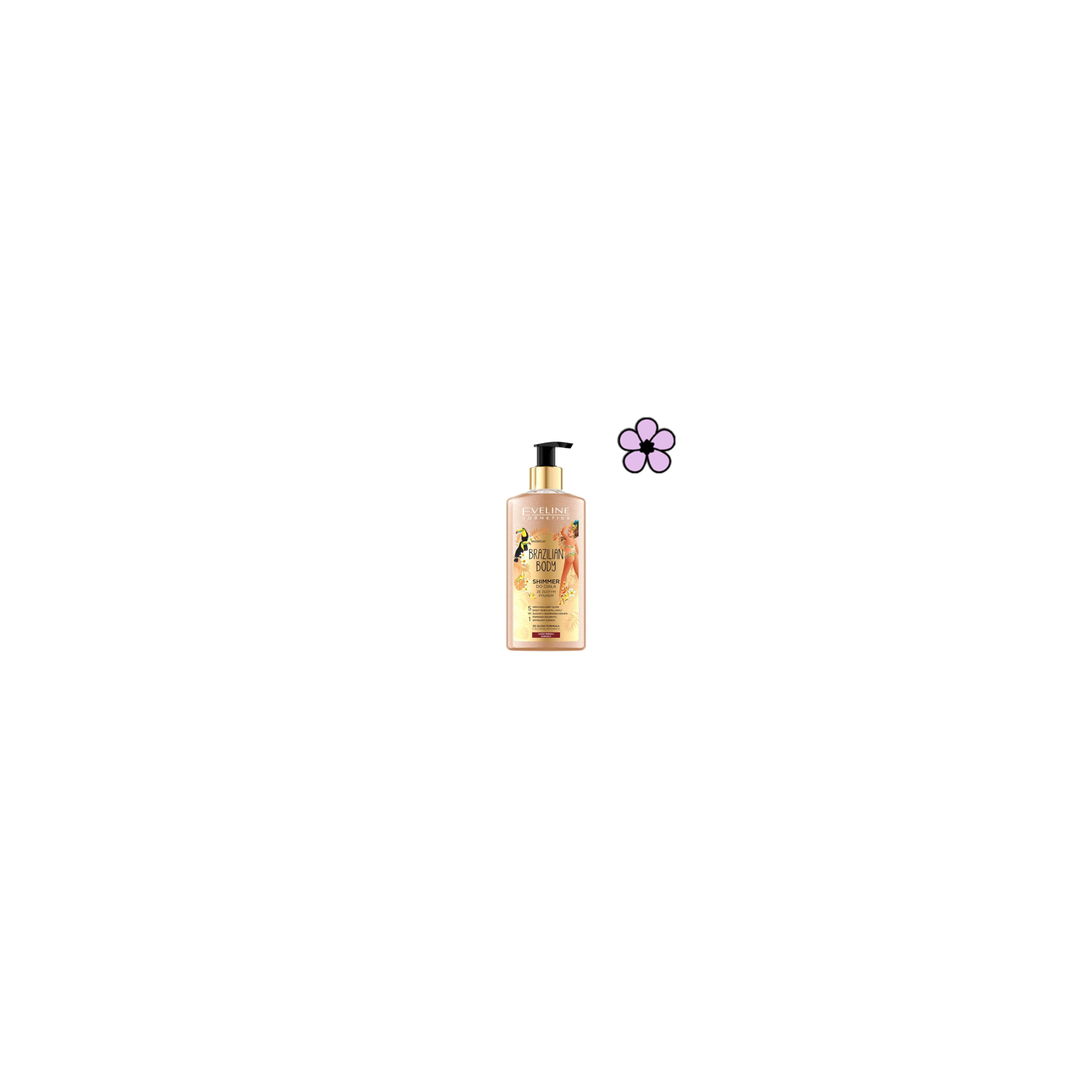 Eveline Brazilian Body Luxury Shimmer with Gold Dust for All Skin Types 150ml