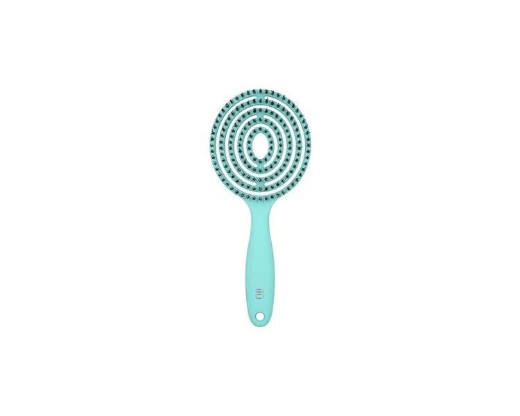 T4B ILU LOLLIPOP CANDY Detangling Hairbrush for Wet and Dry Hair with Durable Vegan Bristles - Ocean Blue