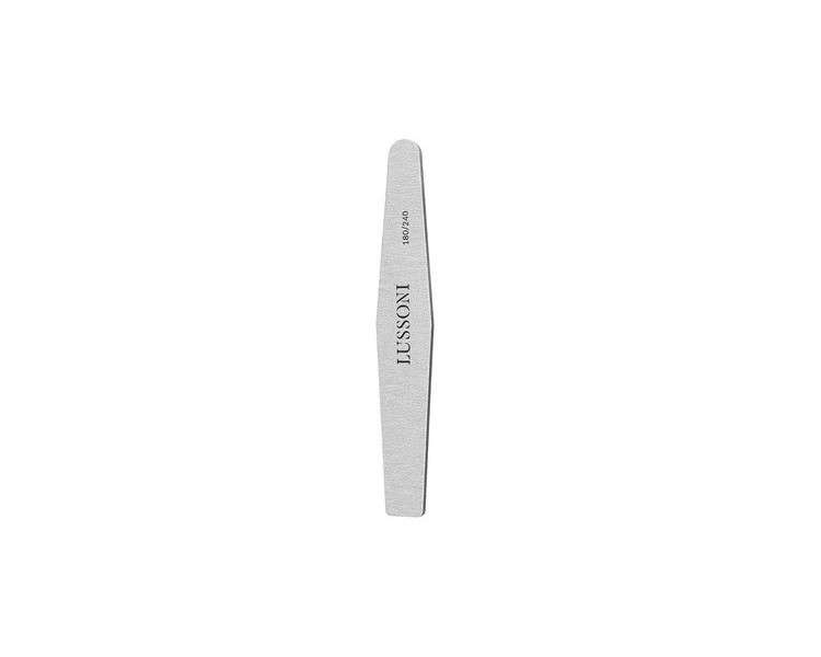 T4B Lussoni Zebra Diamond Files Trapezoid Nail File 180/240 Grit for Artificial and Natural Nails