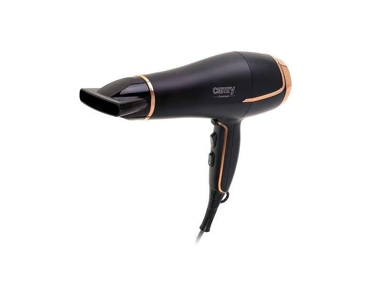 CAMRY CR 2255 Hair Dryer with Diffuser and Styling Nozzle 2200W - Black