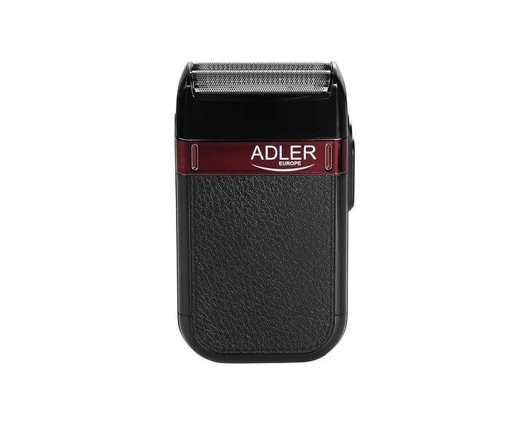 ADLER AD 2923 Rechargeable Electric Shaver for Men with Wet/Dry Waterproof Design and Beard Trimmer - Includes Brush and Travel Case