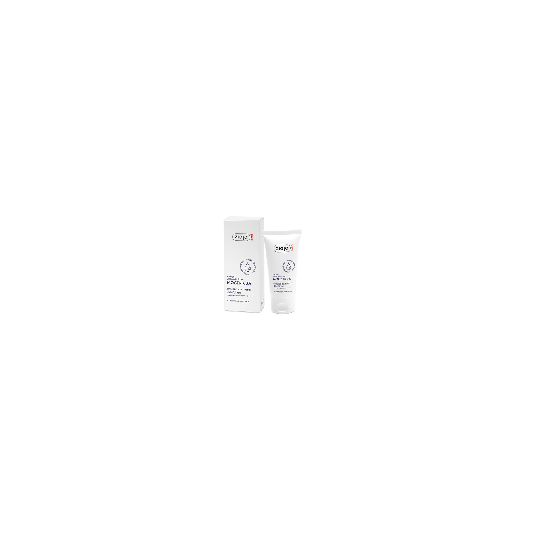 Ziaja Med Ultra Moisturizing Urea 3% Face Emulsion Day/Night Treatment