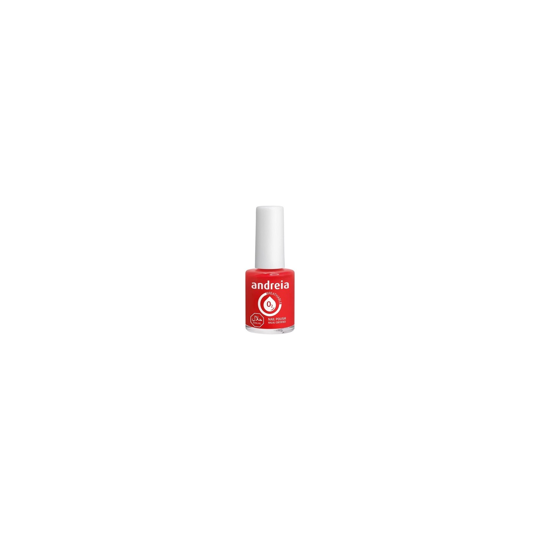 Andreia Halal Breathable Nail Polish Glossy Water Permeable Red B15 10.5ml - Shades of Pink