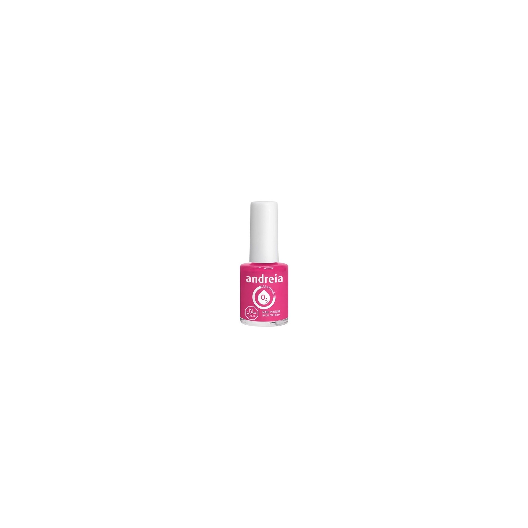 Andreia Halal Breathable Nail Polish Glossy Water Permeable Vegan and Cruelty-Free 10.5ml B8 Pink