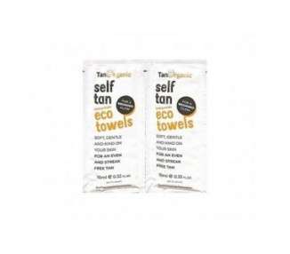 Tan Organic Self-Tanning Wipes - Pack of 2