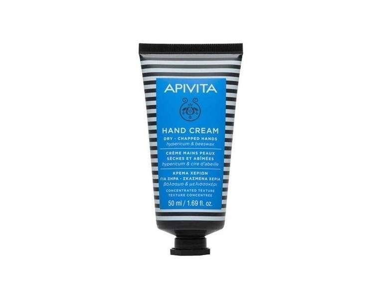 Apivita Hand Cream for Dry Chapped Hands with Hypericum and Beeswax 50ml