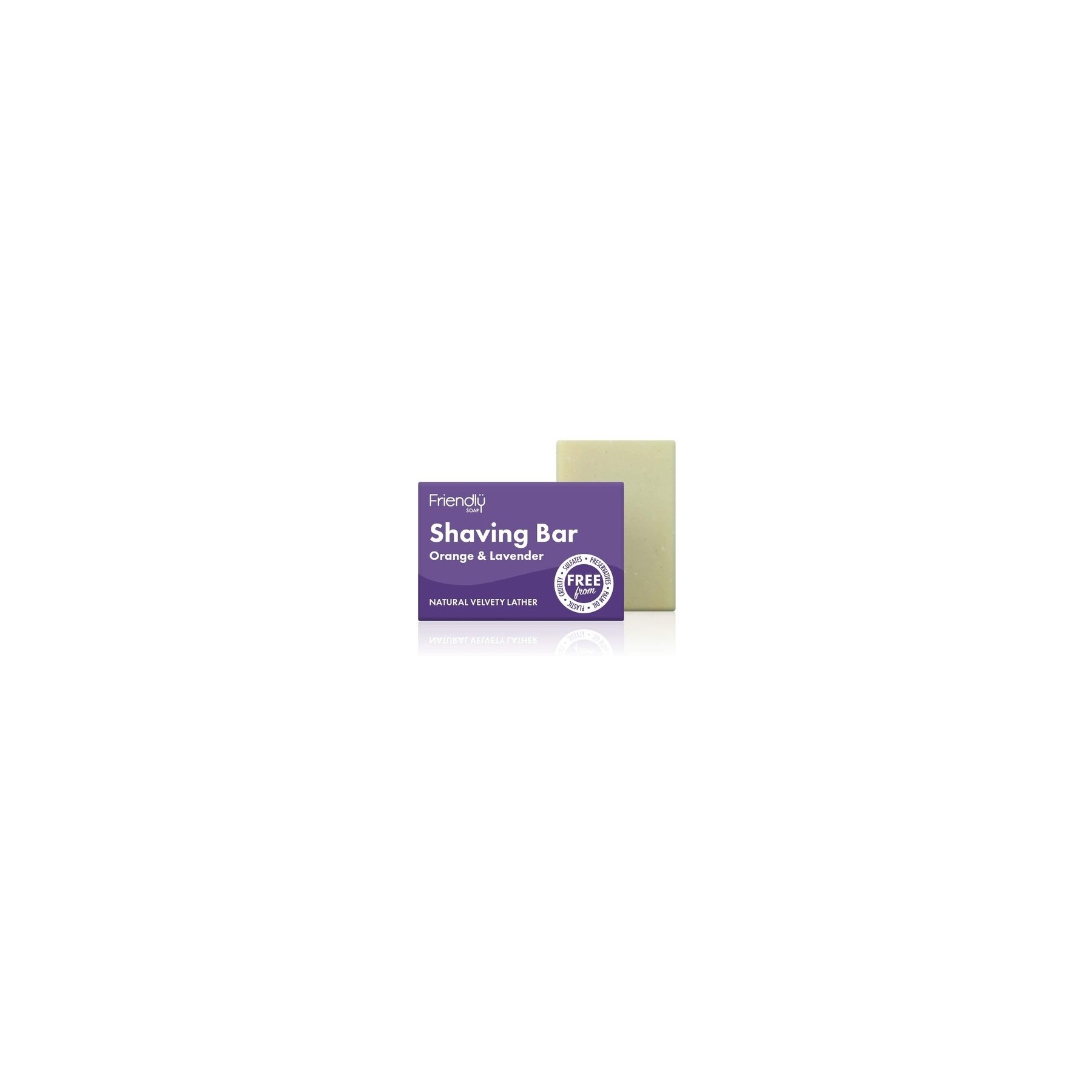 Friendly Soap Orange & Lavender Shaving Bar 95g