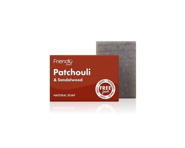 Friendly Soap Natural Patchouli and Sandalwood Soap 95g