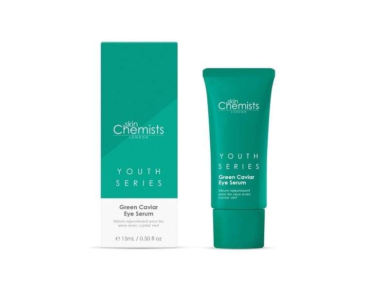 SkinChemists Youth Green Caviar Eye Serum Anti-Aging Skincare for Normal to Dry Skin 15ml