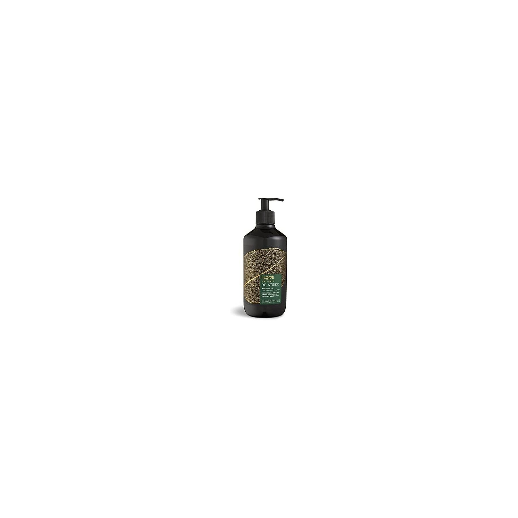 I Love Wellness DESTRESS Hand Wash with Lemongrass, Rosemary, and Eucalyptus Essential Oils 500ml
