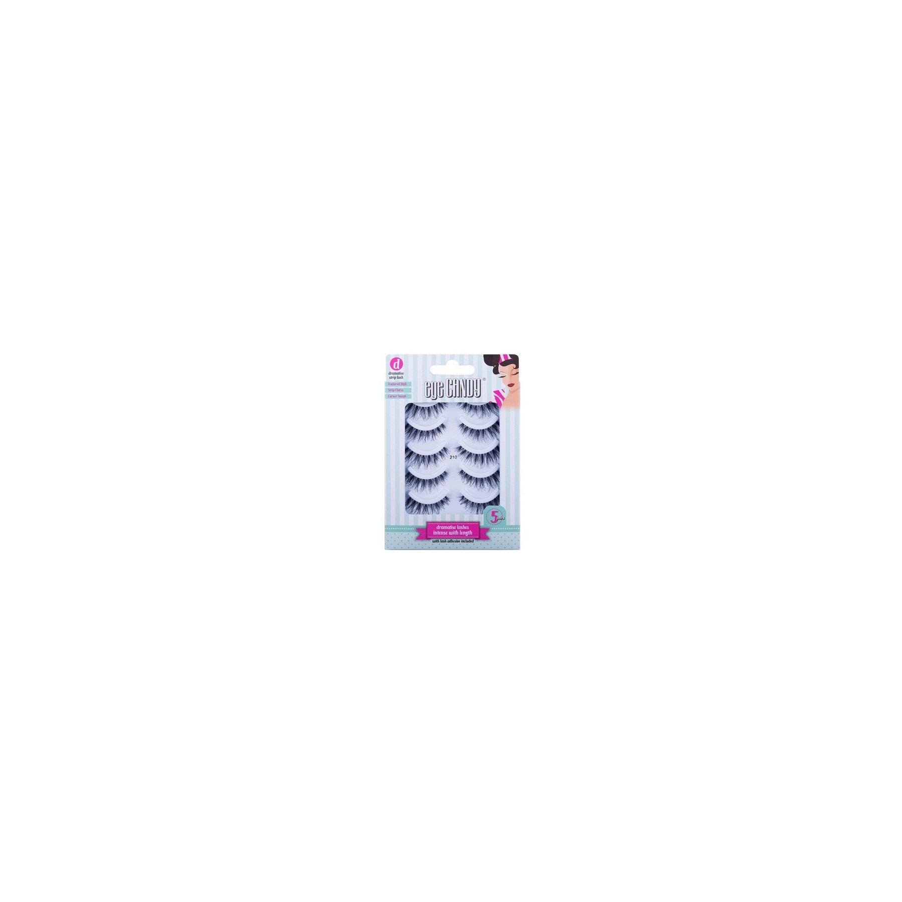 Invogue Strip Lash 210 Lash Multi Pack Dramatise - Pack of 5