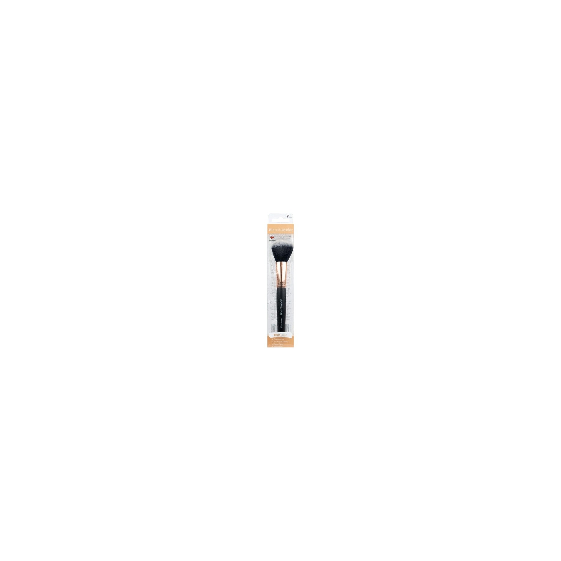Brushworks Blush Brush Black and Gold 1 Count