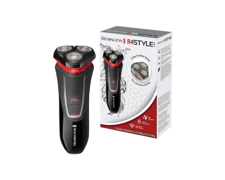 Remington R4 Men's Electric Shaver with Comfort Detail Trimmer and Long Scissor Cutter - R4000 R4 Battery Operated