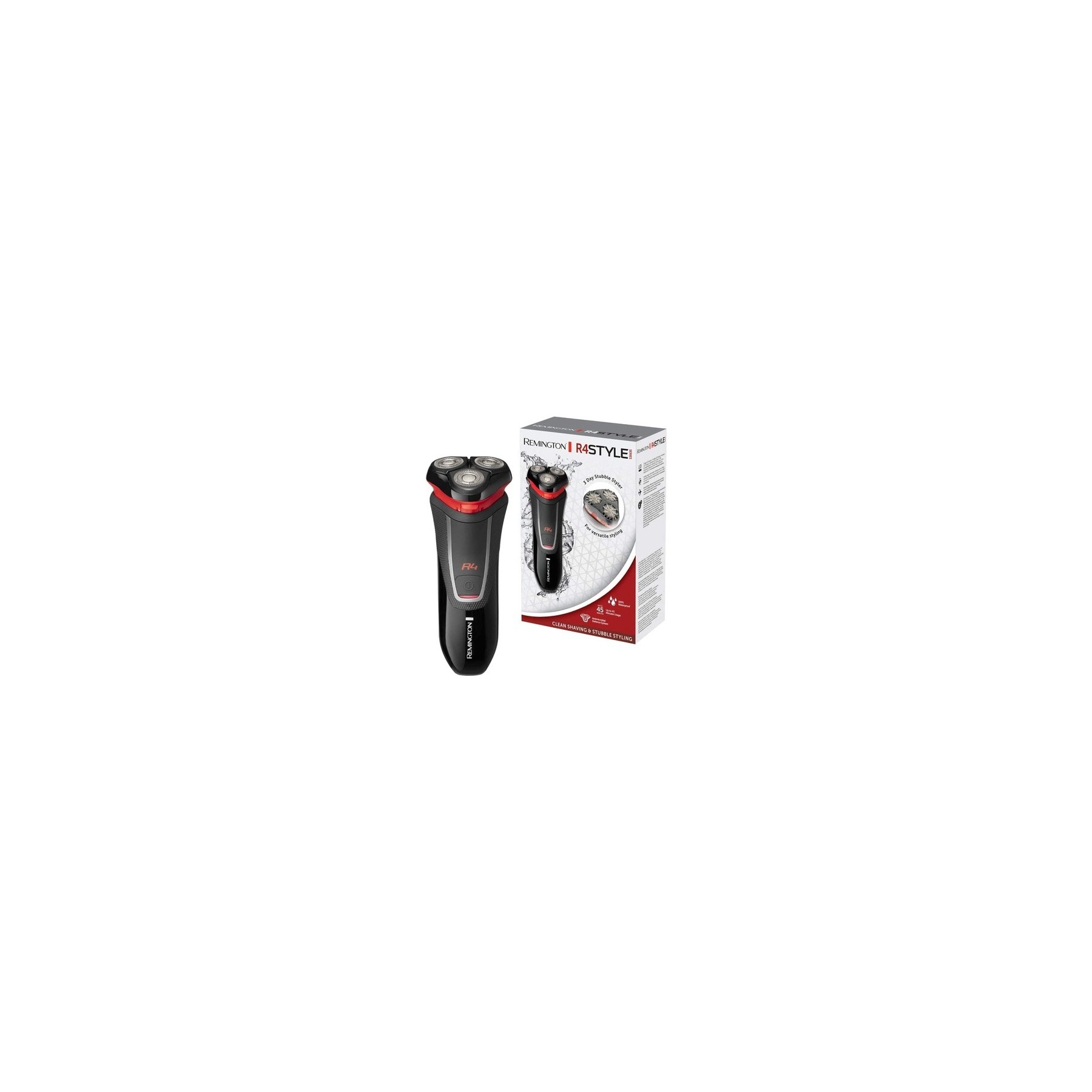 Remington R4 Men's Electric Shaver with Comfort Detail Trimmer and Long Scissor Cutter - R4000 R4 Battery Operated