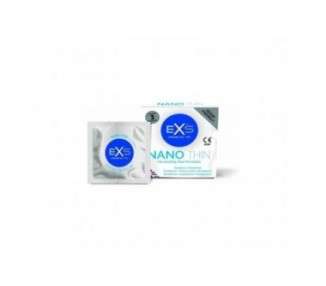 EXS Nano Thin Condoms 3 Pack 0.04mm Thin - Natural Feel and Perfect Heat Transfer