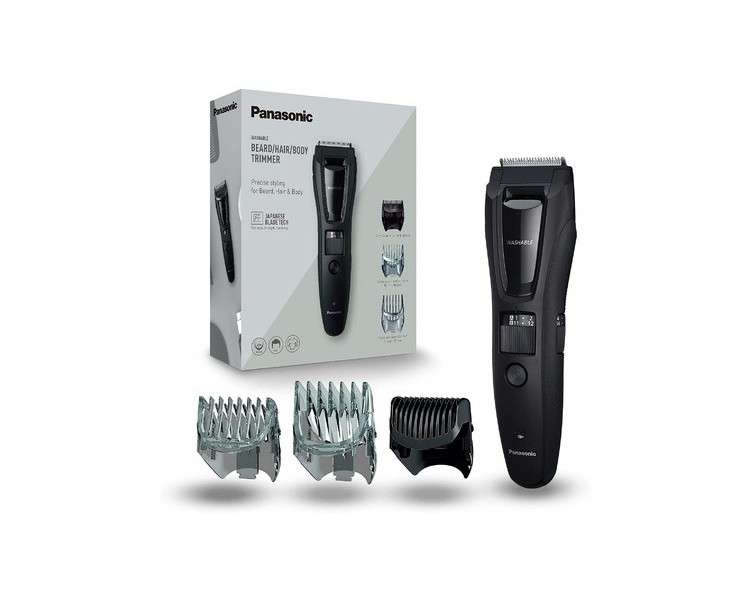 Panasonic Men's Body, Beard & Head Trimmer 39 Settings - Black/Silver