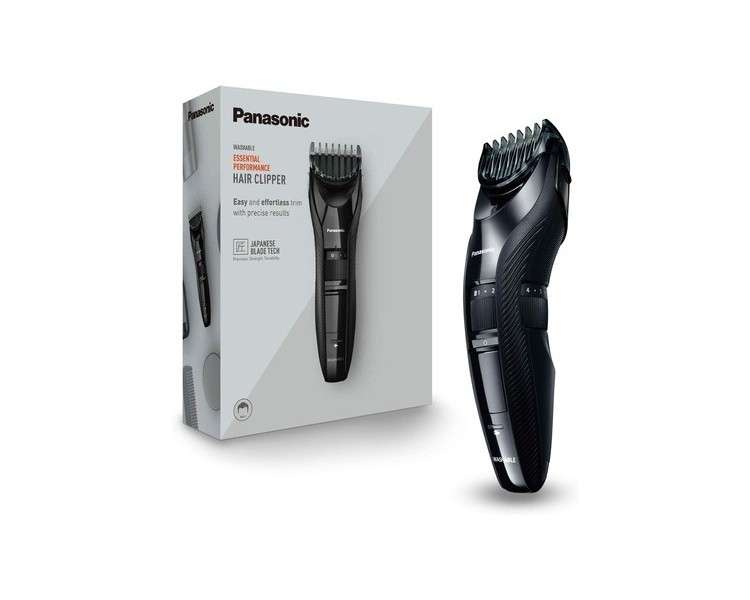 Panasonic ER-GC53 Hair Clipper with 19 Cutting Lengths Washable Black