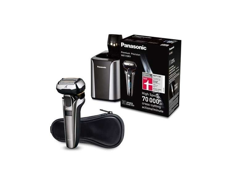 Panasonic Premium Shaver ES-LV9Q with Ultra-Flexible 5D Shaving Head and Cleaning Station