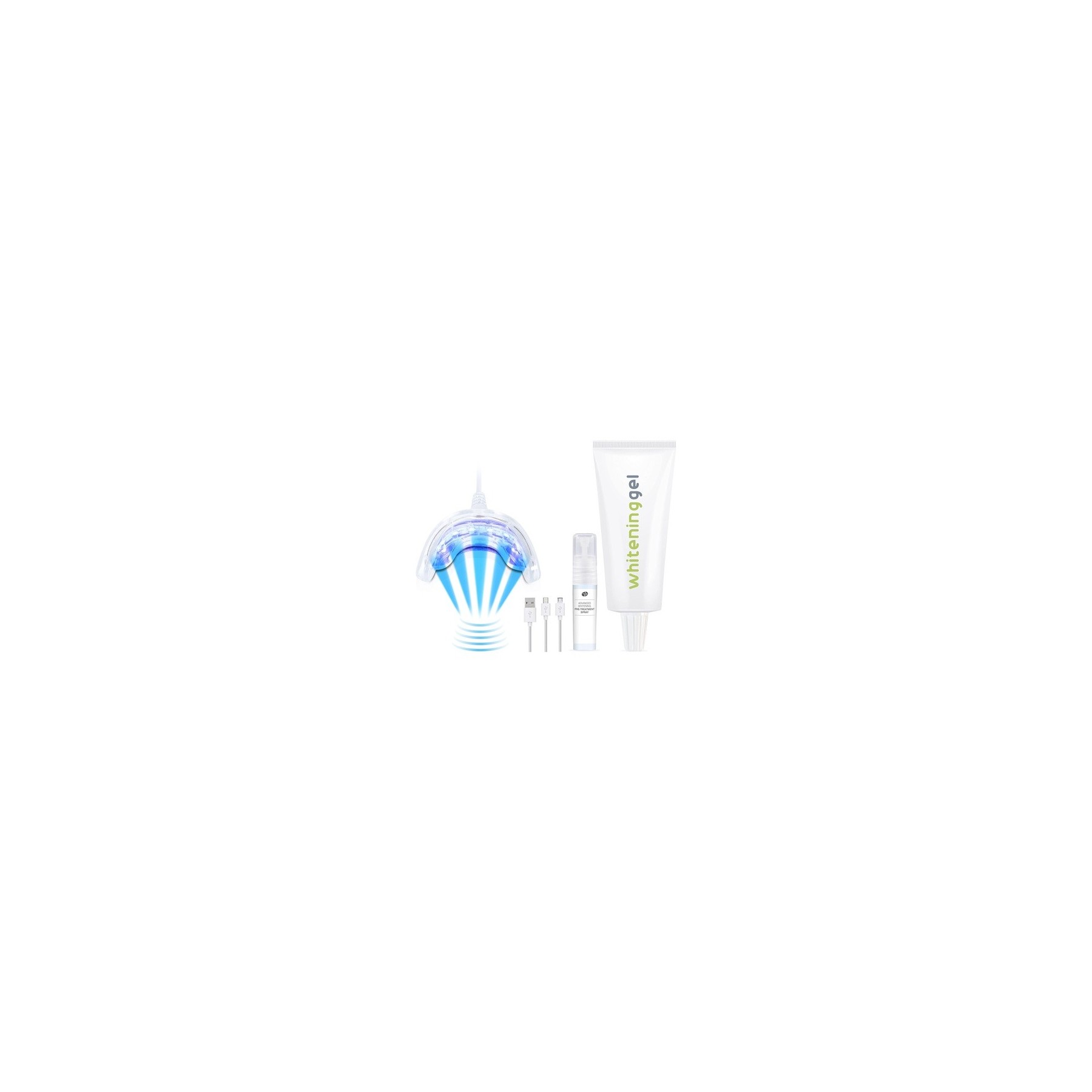 Rio Smile White Advanced Blue-Light Teeth Whitening Kit with Advanced Blue-Light Technology
